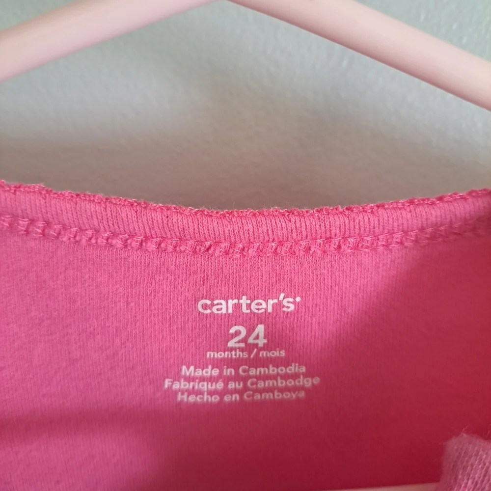 Carter's Pink Baby Bodysuit with Seal Graphic